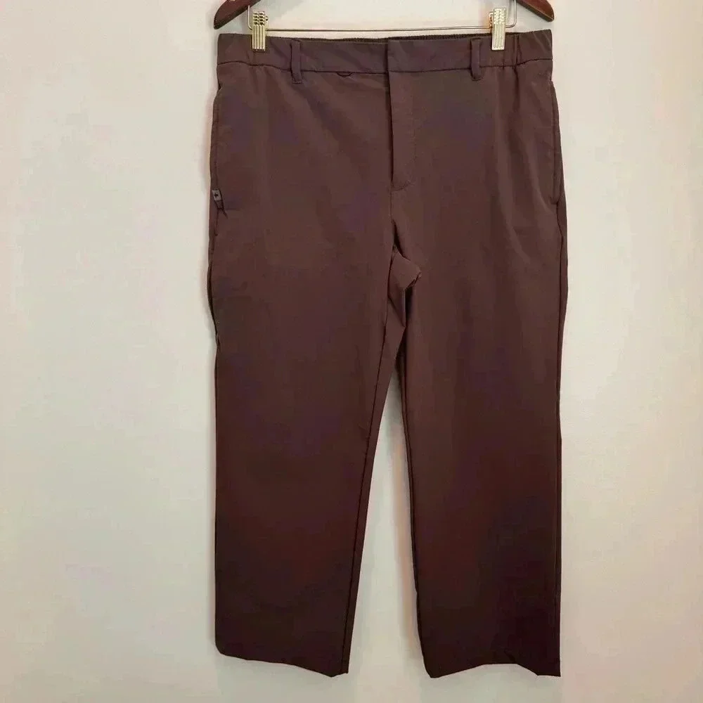 FIGS PRO Straight Leg Trouser Classic Short Medium Brown size S